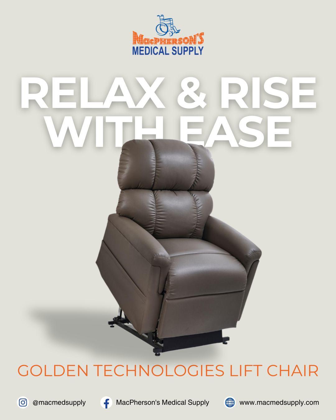 Golden Technologies Lift Chair available at MacPherson’s Medical Supply