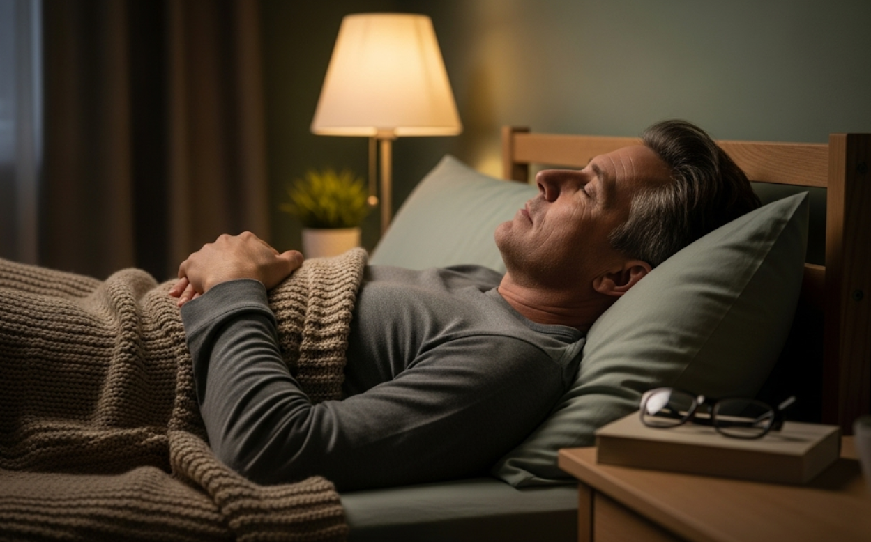 man sleeping soundly