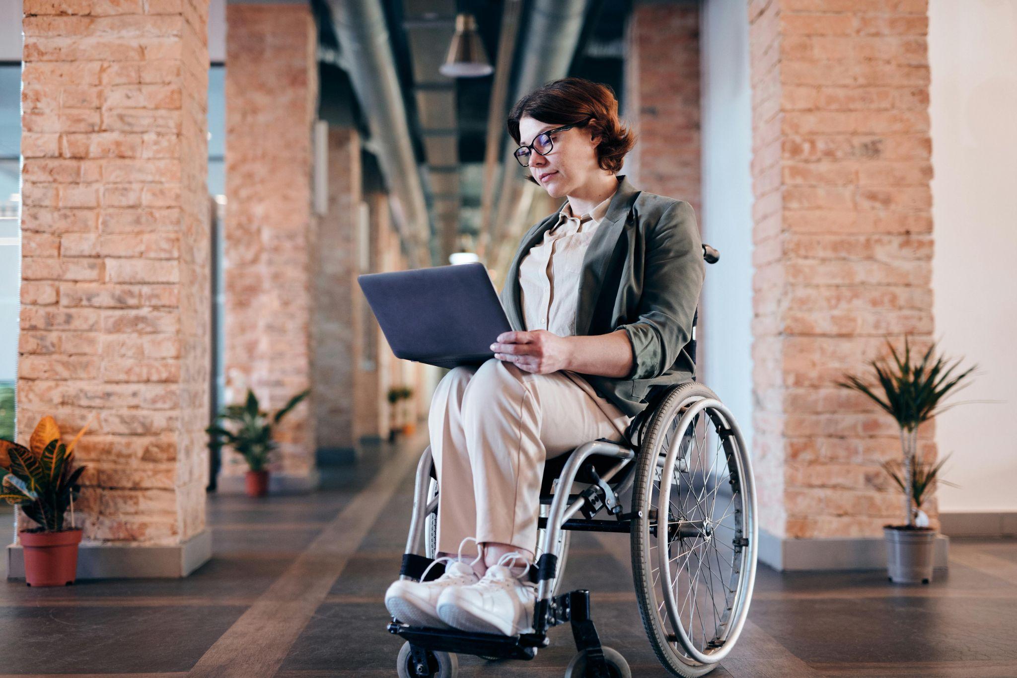 woman in wheelchair