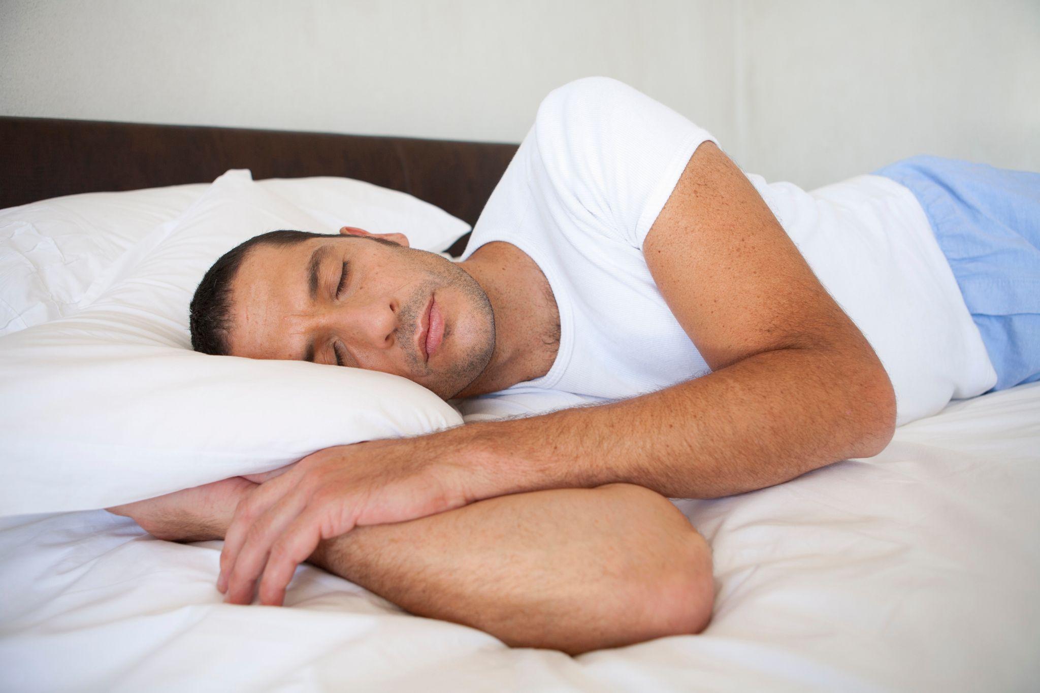 man sleeping