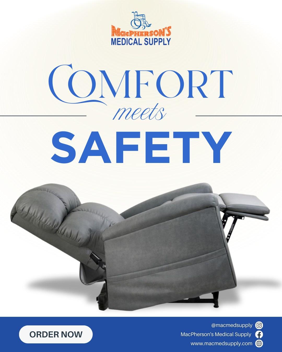 Lift chair at MacPherson’s Medical Supply, an RGV Medical Supply Store