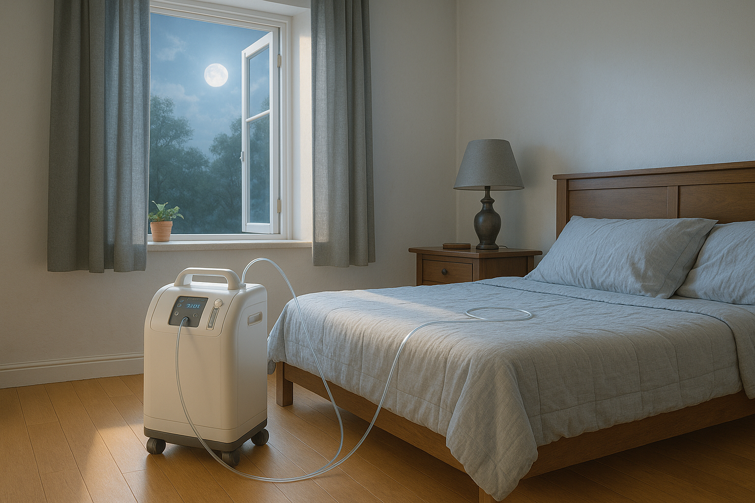 oxygen concentrator in bedroom