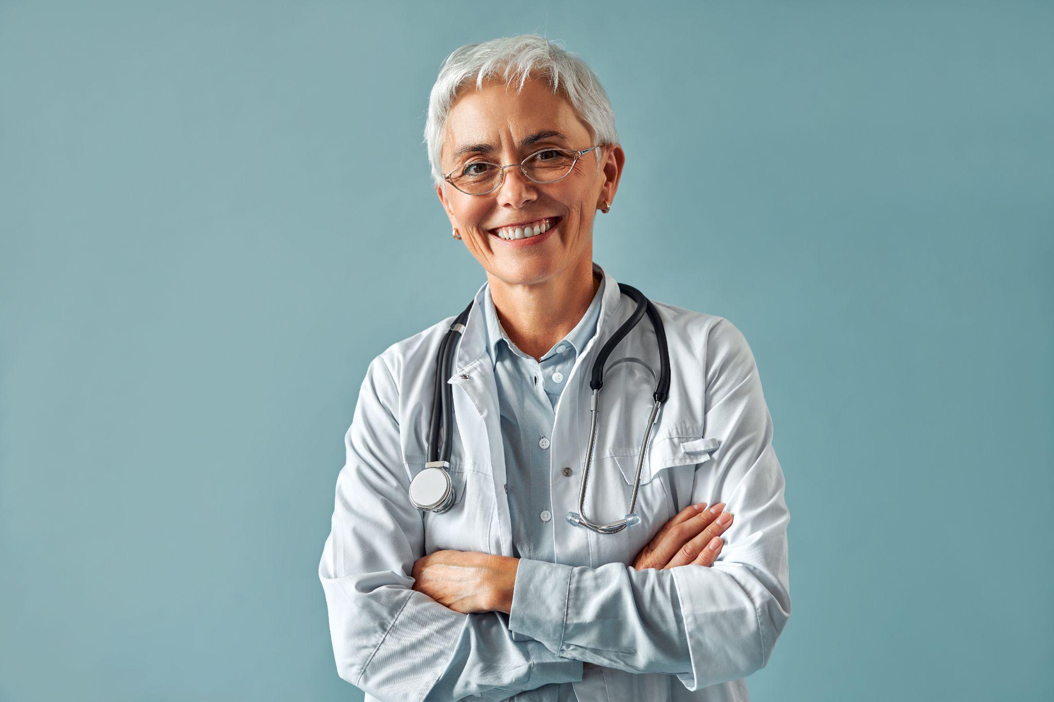 doctor posing for a photo