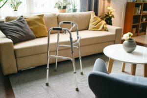 walker at home, representing the value of patient confidence at home