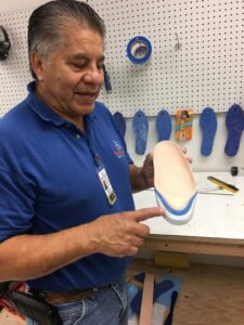 Custom orthotic insole from the MacPherson’s Medical Supply custom orthotics lab in Harlingen, part of medical supplies near me.