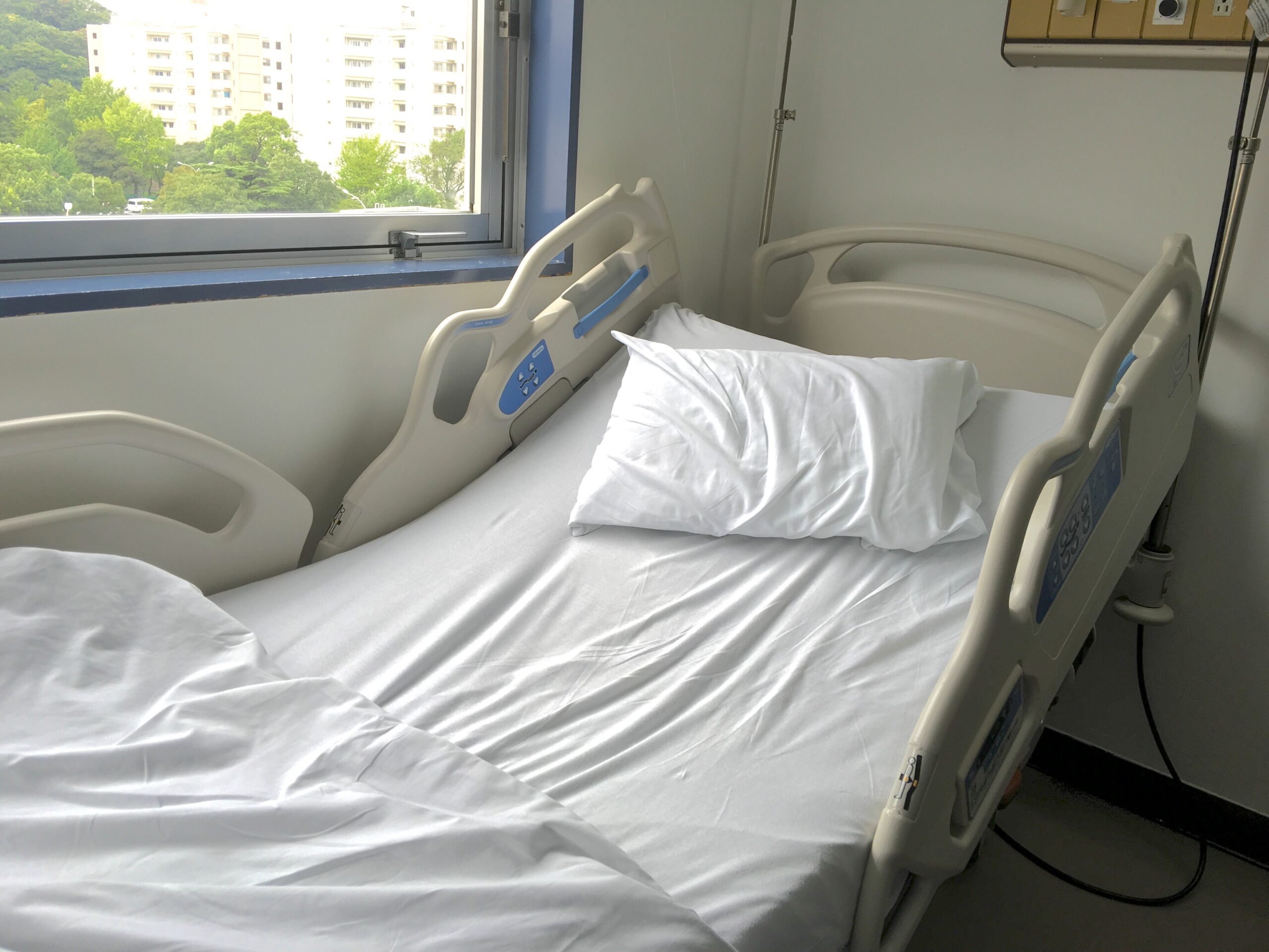 empty hospital bed